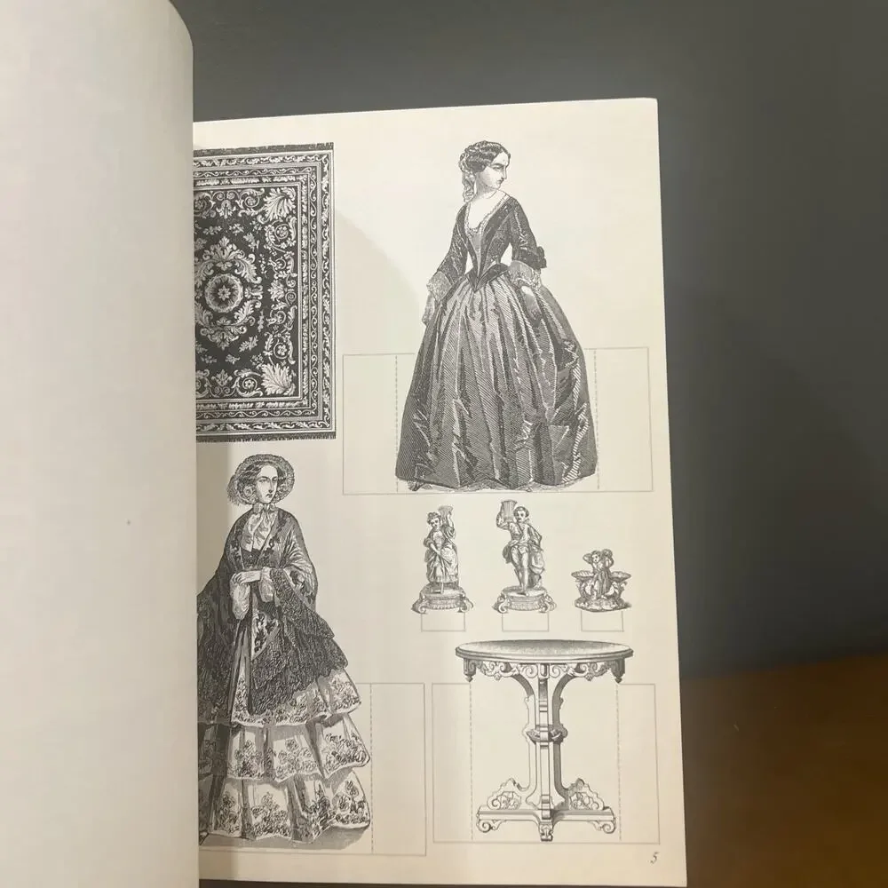 The Victorian Parlor Cut & Color Book‎ Unused Softcover 1975 Dover Publishing